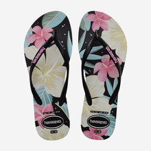 Carica l'immagine nel visualizzatore di Gallery, Havaianas Slim Floral black pink