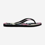 Carica l'immagine nel visualizzatore di Gallery, Havaianas Slim Floral black pink
