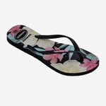 Carica l'immagine nel visualizzatore di Gallery, Havaianas Slim Floral black pink