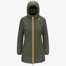 Carica l'immagine nel visualizzatore di Gallery, K-WAY DENISE ST THERMO REVERSIBLE GREEN B -BLACK
