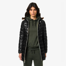 Carica l'immagine nel visualizzatore di Gallery, K-WAY DENISE ST THERMO REVERSIBLE GREEN B -BLACK