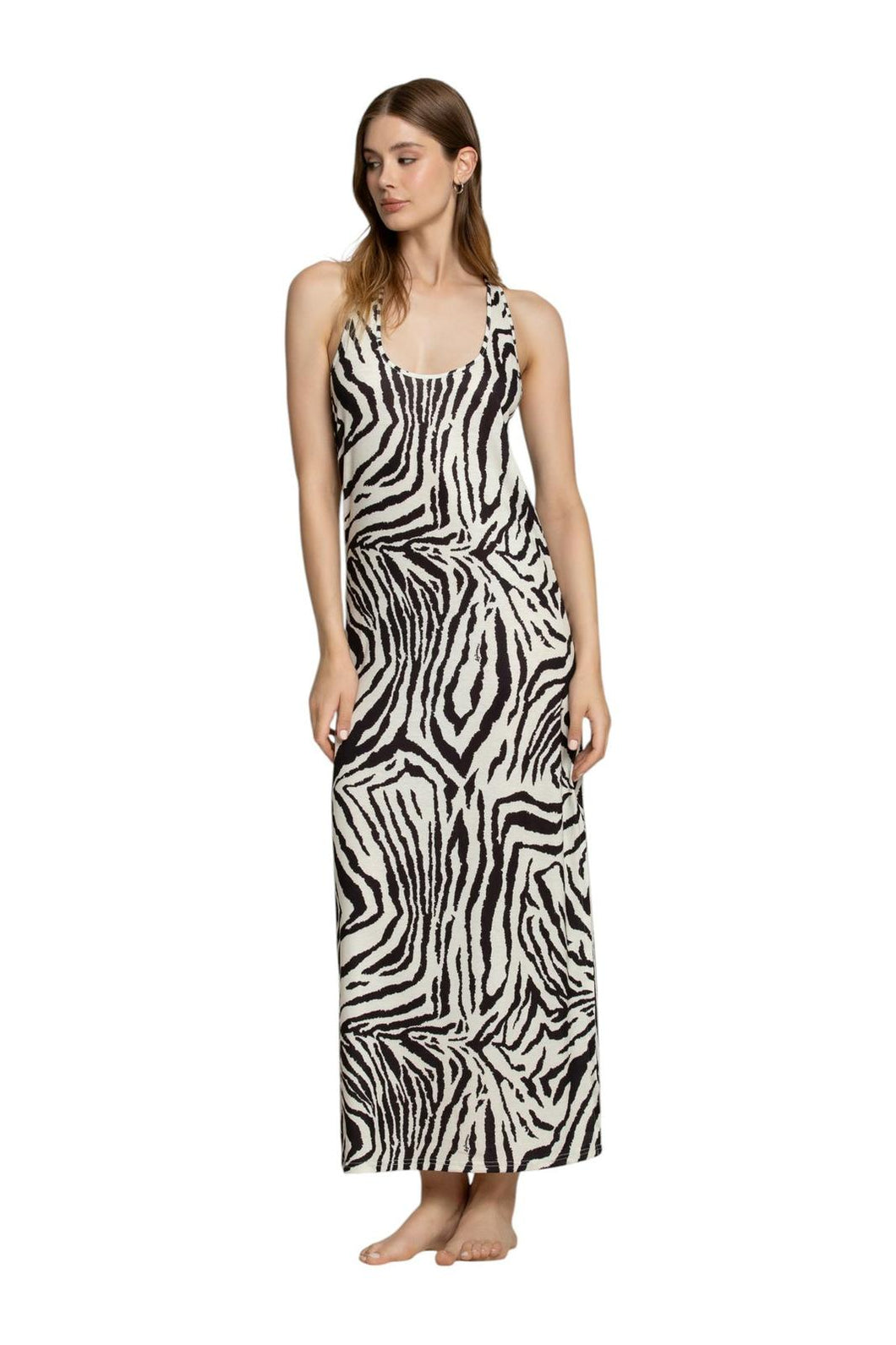 4GIVENESS ABITO LUNGO ZEBRA NIGHT