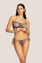 Carica l&#39;immagine nel visualizzatore di Gallery, 4GIVENESS   Fascia e slip con laccetti marylin real leopard
