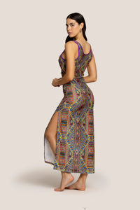 4GIVENESS Abito canotta masai colors