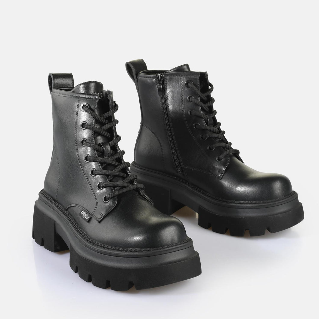 BUFFALO mave lace up black