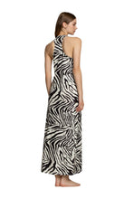 Carica l&#39;immagine nel visualizzatore di Gallery, 4GIVENESS ABITO LUNGO ZEBRA NIGHT
