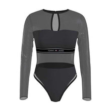 Carica l&#39;immagine nel visualizzatore di Gallery, TOMMY JEANS body nero
