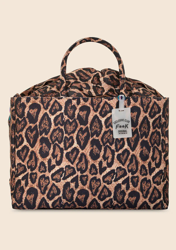 F**K borsa mare canvas animalier