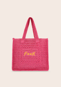 F**K Tote Summer Bag  fucsia