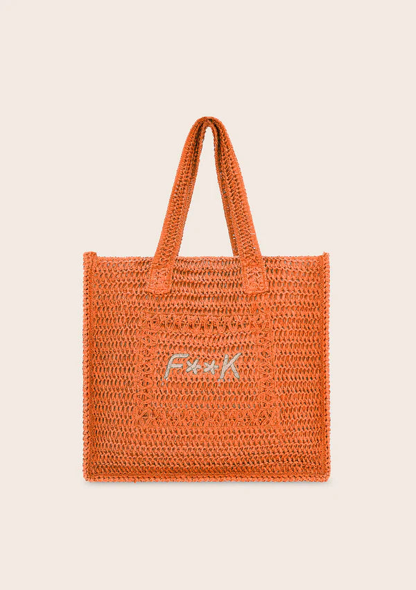 F**K Tote Summer Bag arancio