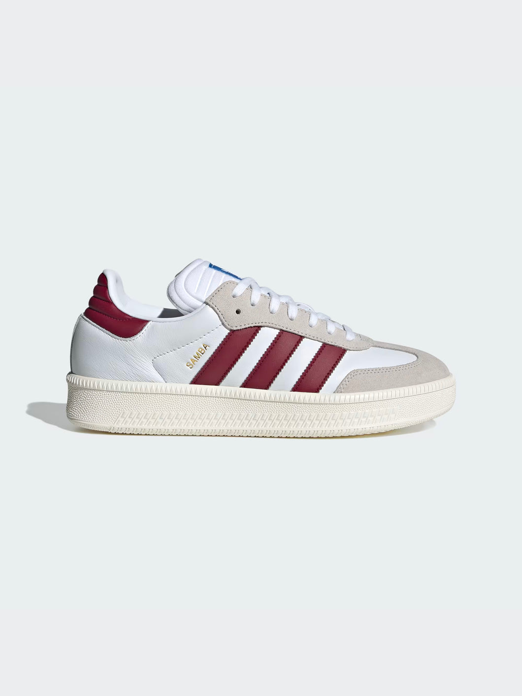ADIDAS samba xlg white bordo