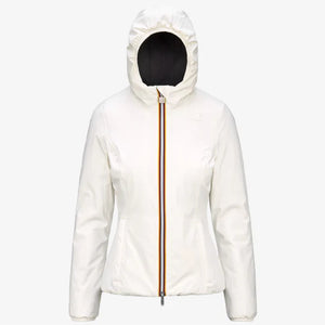 K-WAY LILY ST WARM REVERSIBLE WHITE G-BLACK