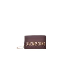 Carica l&#39;immagine nel visualizzatore di Gallery, LOVE MOSCHINO Borsa a tracolla con logo lettering marrone
