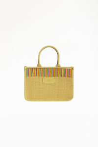 4GIVENESS Borsa saint tropez midi snake skin SAND