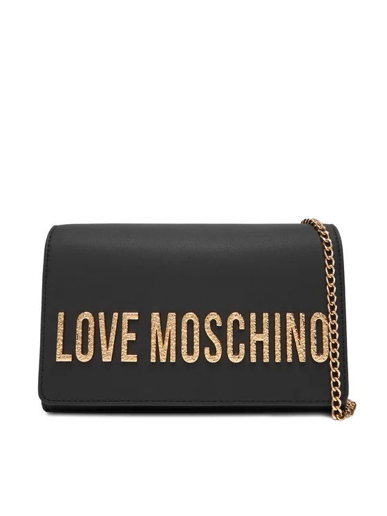 LOVE MOSCHINO borsetta tracolla black gold
