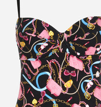 Carica l&#39;immagine nel visualizzatore di Gallery, CHIARA FERRAGNI BODY ICONIC stampato nero
