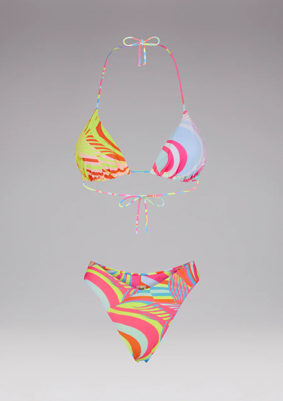 F**K BIKINI TRIANGOLO E SLIP AMERICANO FISSO BUTTERFLY